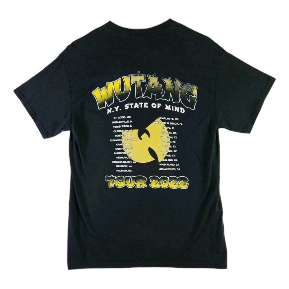 Wu-Tang New York State Of Mind Tour Shirt Medium Double Sided Rap Tee Hip-Hop